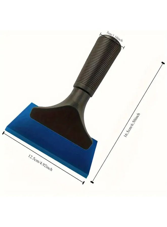 ممسحة زجاج زرقاء من المطاط، كاشطة نوافذ، منظف زجاج للسيارات، أداة تنظيف منزلية - Image 2